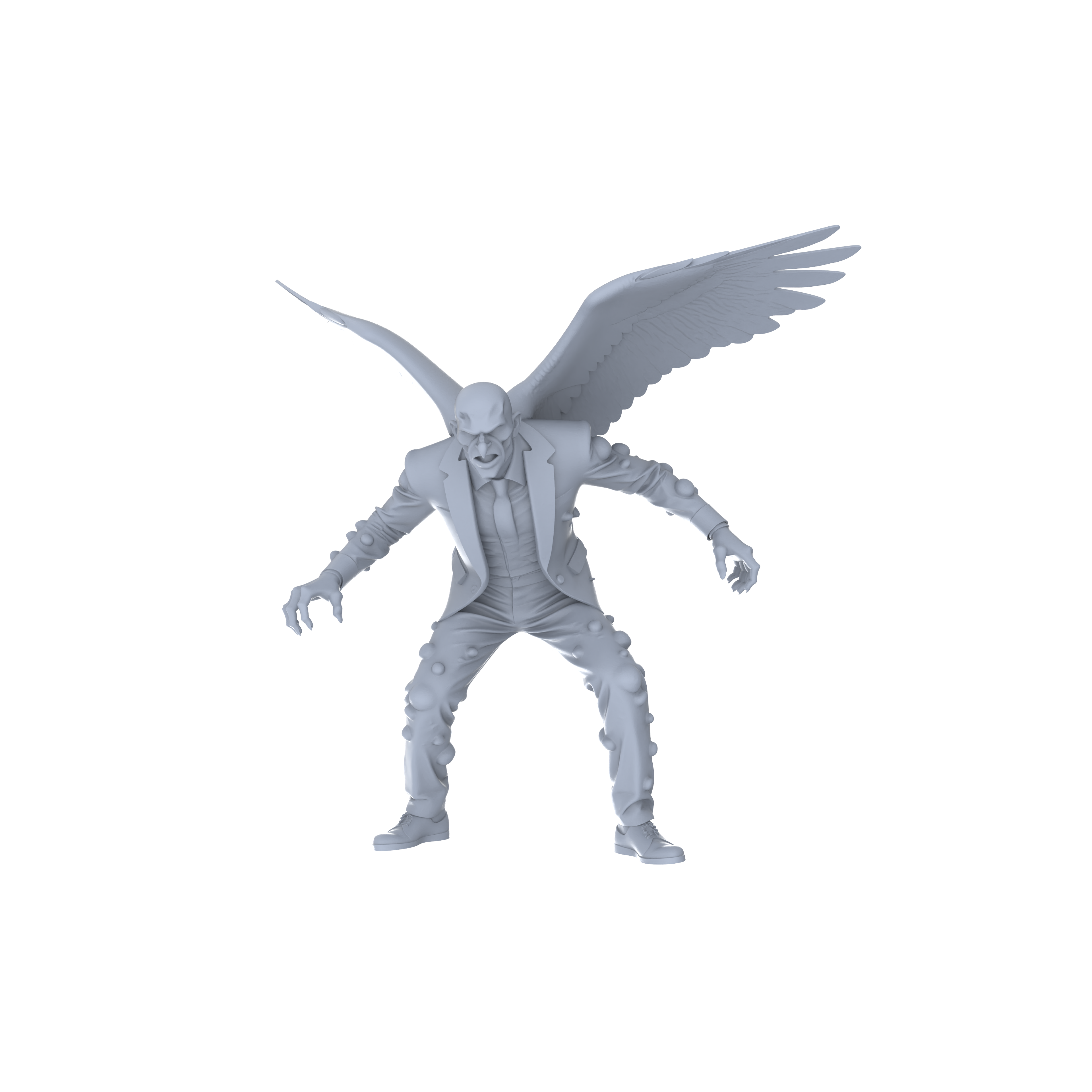 Detail view of MRY-SFW LYGR057 Biological Mutation Series, Avian Human, wargame, resin blank model, sci-fi theme, fantasy theme, miniature figure, scene character, figure, hand-painted S Scale Model