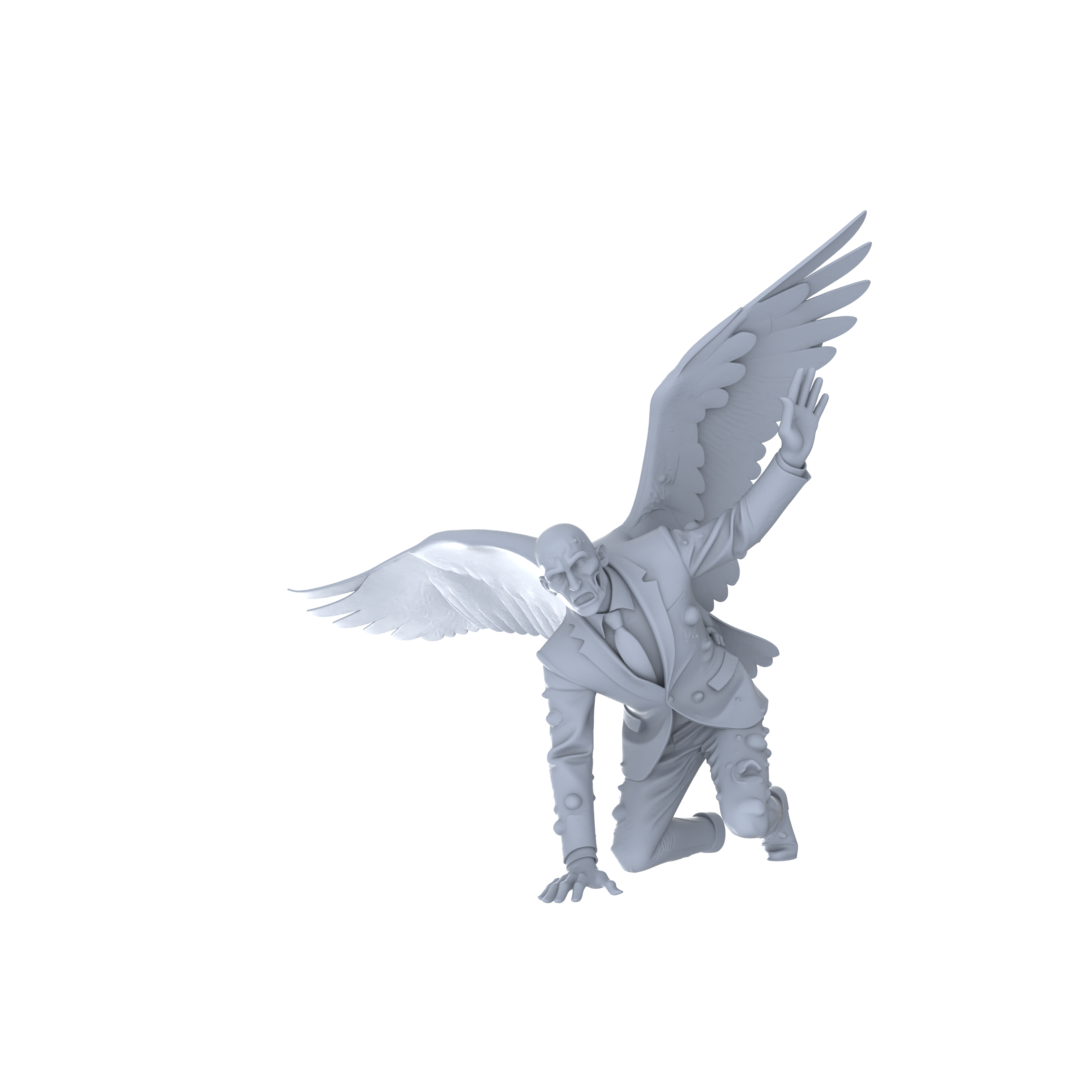 Detail view of MRY-SFW LYGR057 Biological Mutation Series, Avian Human, wargame, resin blank model, sci-fi theme, fantasy theme, miniature figure, scene character, figure, hand-painted S Scale Model