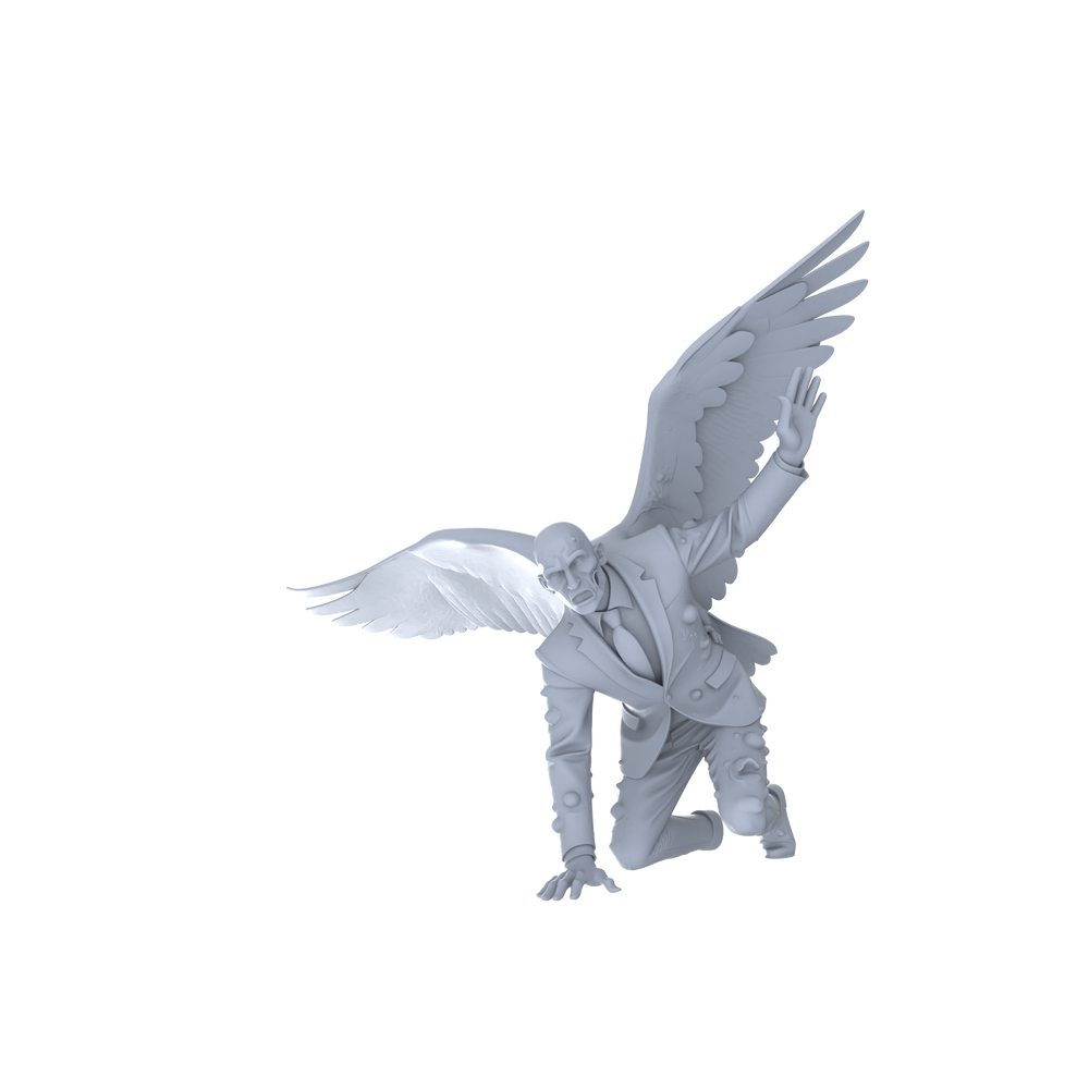 Detail view of MRY-SFW LYGR057 Biological Mutation Series, Avian Human, wargame, resin blank model, sci-fi theme, fantasy theme, miniature figure, scene character, figure, hand-painted S Scale Model