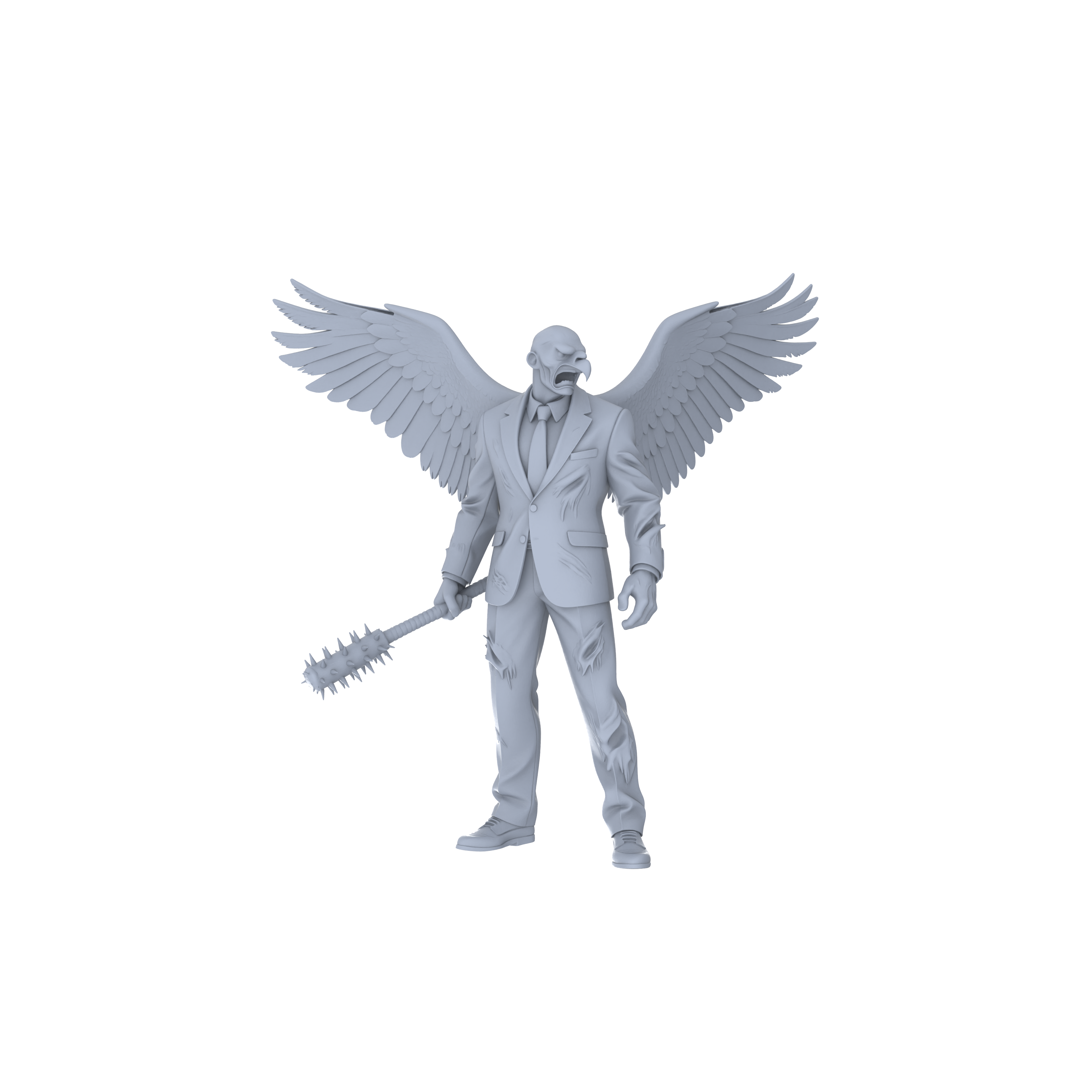 Detail view of MRY-SFW LYGR057 Biological Mutation Series, Avian Human, wargame, resin blank model, sci-fi theme, fantasy theme, miniature figure, scene character, figure, hand-painted S Scale Model