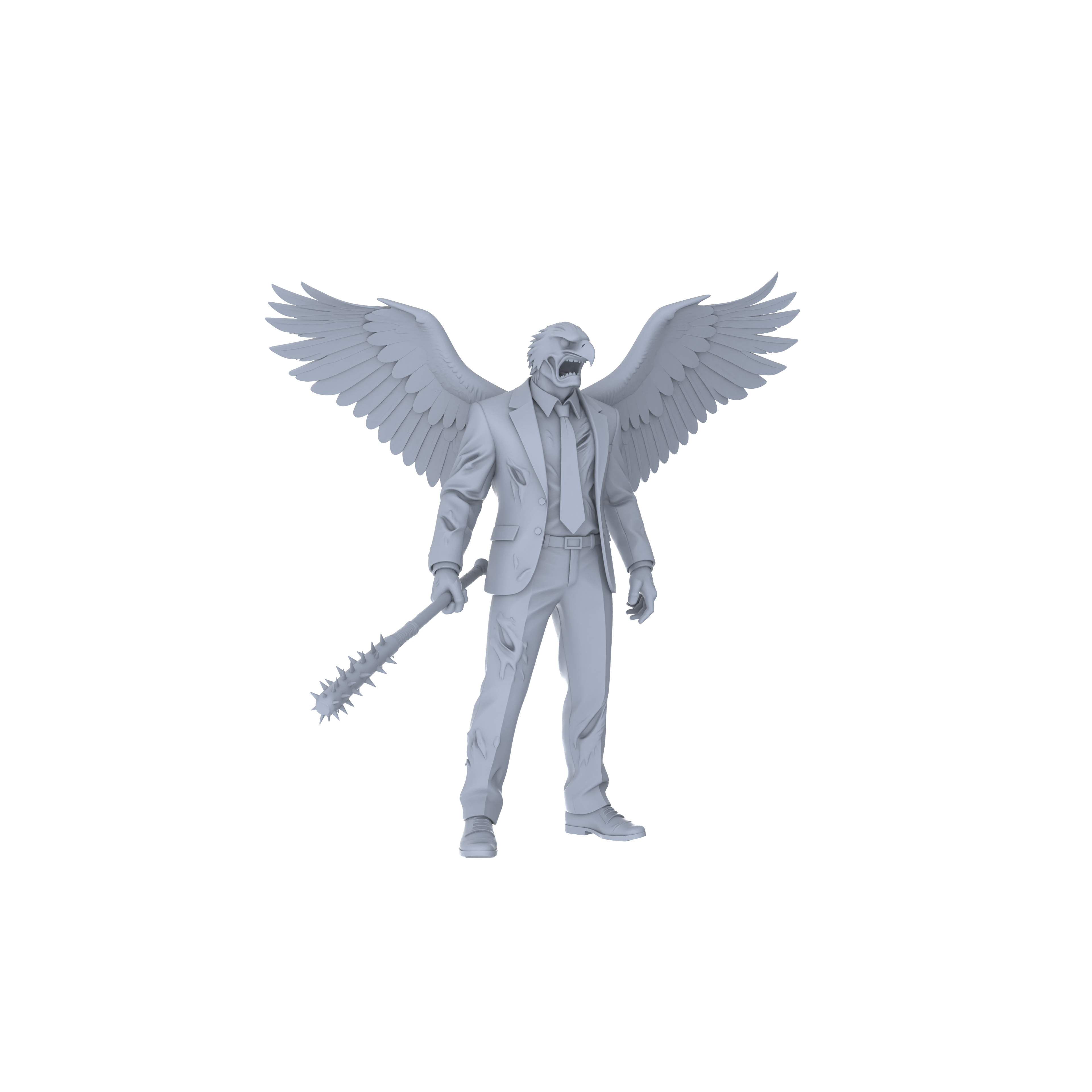 Detail view of MRY-SFW LYGR057 Biological Mutation Series, Avian Human, wargame, resin blank model, sci-fi theme, fantasy theme, miniature figure, scene character, figure, hand-painted S Scale Model
