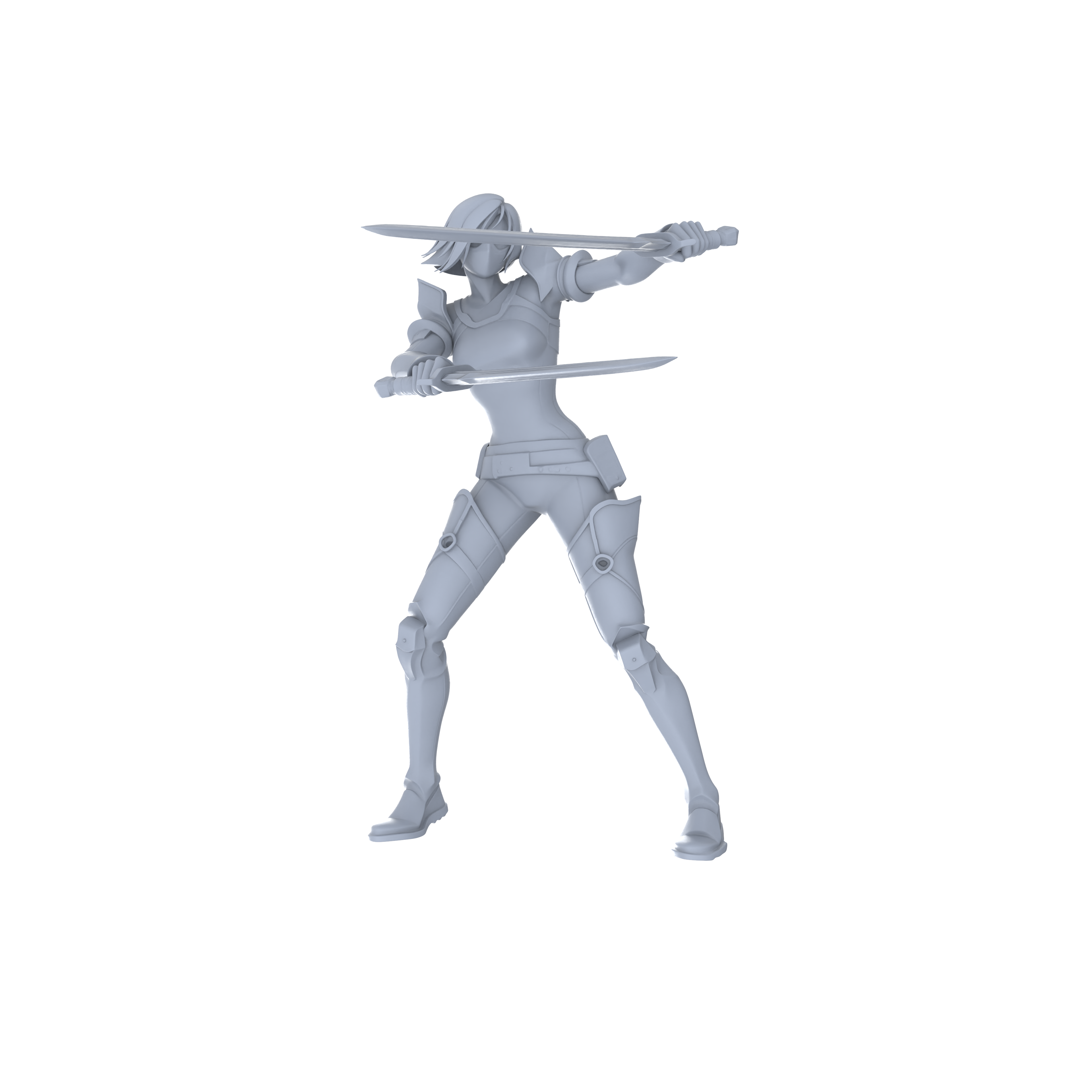 Detail view of MRY-SFW LYGR066 Blade Squad 2 Military Theme Wargame Resin White Model Game Theme Sci-Fi Theme Wargame Miniature Soldiers Scene Characters Figure Hand-Painted Model