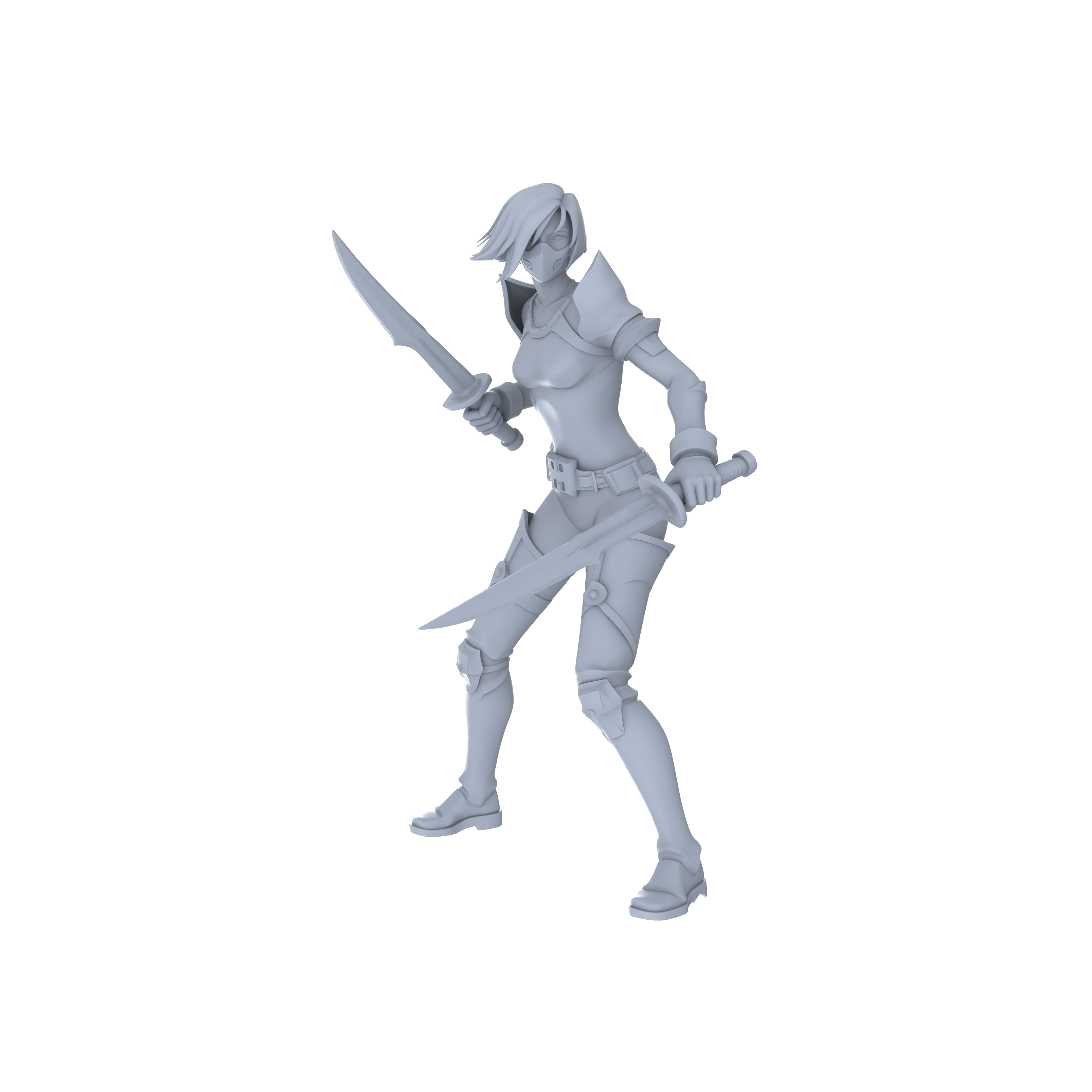 Detail view of MRY-SFW LYGR066 Blade Squad 2 Military Theme Wargame Resin White Model Game Theme Sci-Fi Theme Wargame Miniature Soldiers Scene Characters Figure Hand-Painted Model