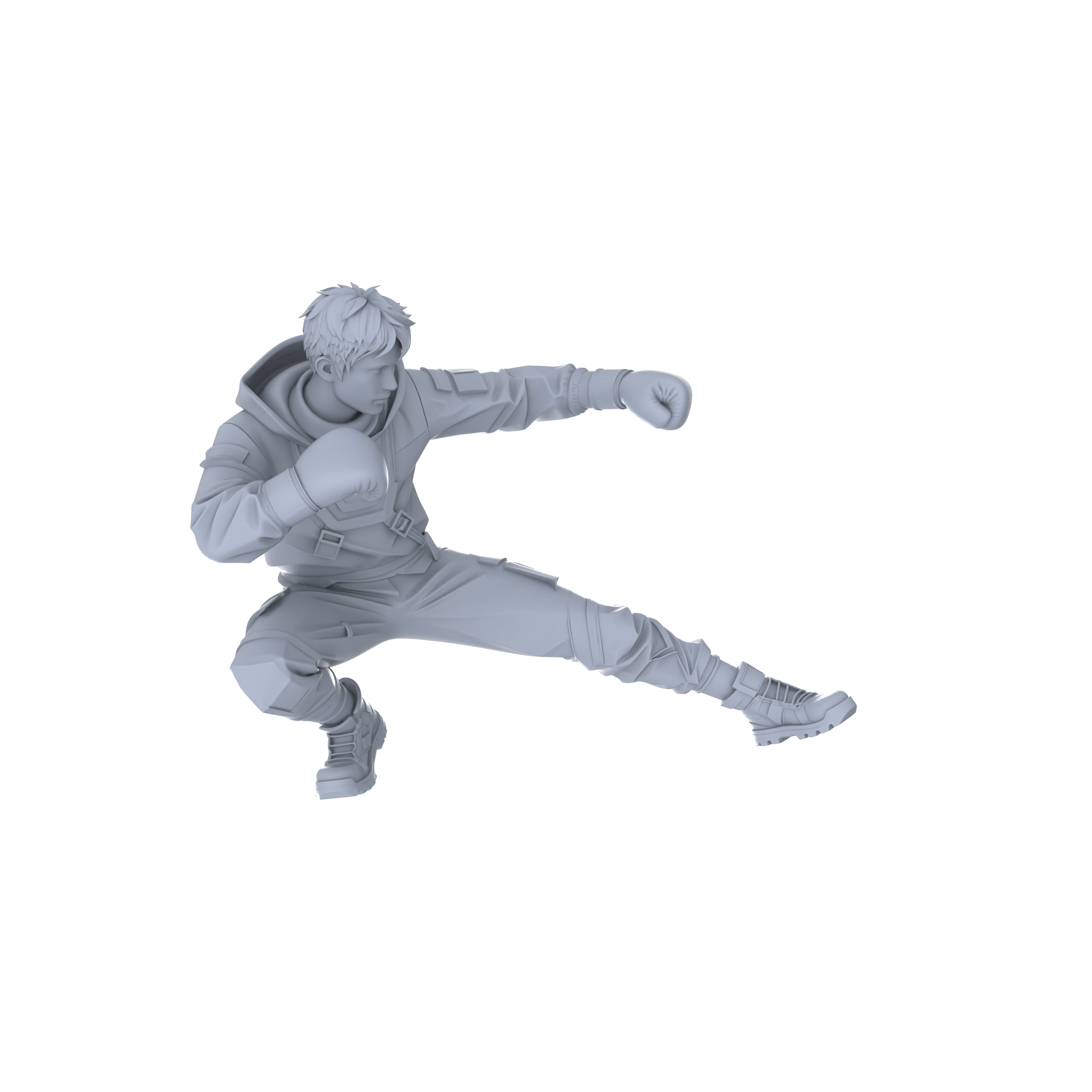 Detail view of MRY-SFW LYGR067 Lurker Squad Military Theme Wargame Resin White Model Game Theme Sci-Fi Theme Wargame Miniature Soldiers Scene Characters Figure Hand-Painted Model