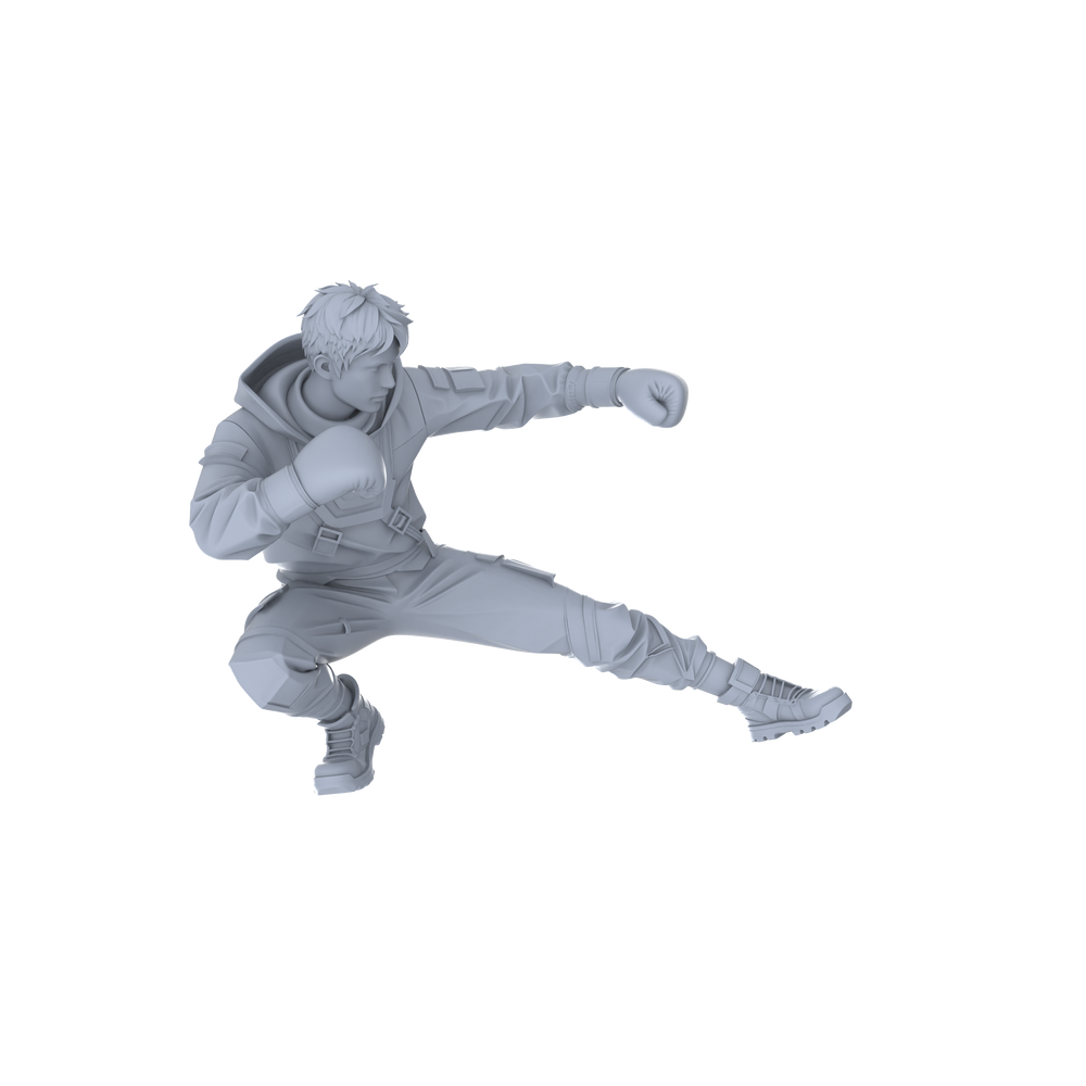 Detail view of MRY-SFW LYGR067 Lurker Squad Military Theme Wargame Resin White Model Game Theme Sci-Fi Theme Wargame Miniature Soldiers Scene Characters Figure Hand-Painted Model