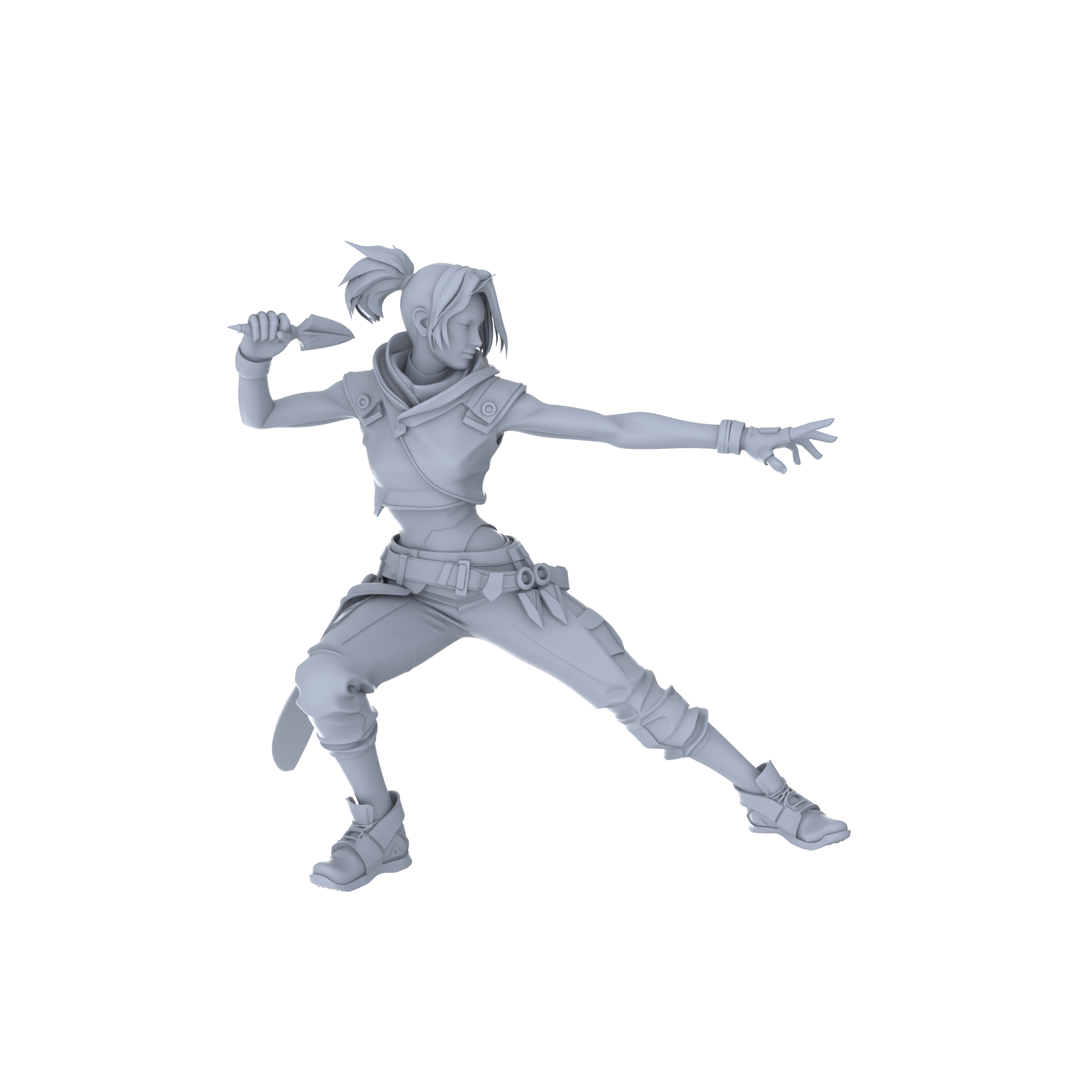 Detail view of MRY-SFW LYGR067 Lurker Squad Military Theme Wargame Resin White Model Game Theme Sci-Fi Theme Wargame Miniature Soldiers Scene Characters Figure Hand-Painted Model