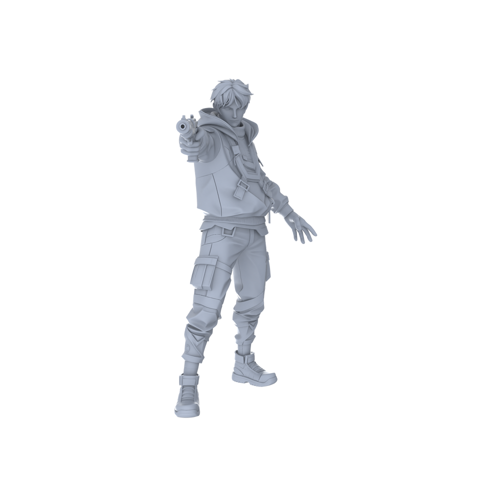 MRY-SFW LYGR068 Lurker Squad Shooting State Military Theme Wargame Resin White Model Game Theme Sci-Fi Theme Wargame Miniature Soldiers Scene Characters Figure Hand-Painted 3D Printed Resin Model Kit by SSMODEL