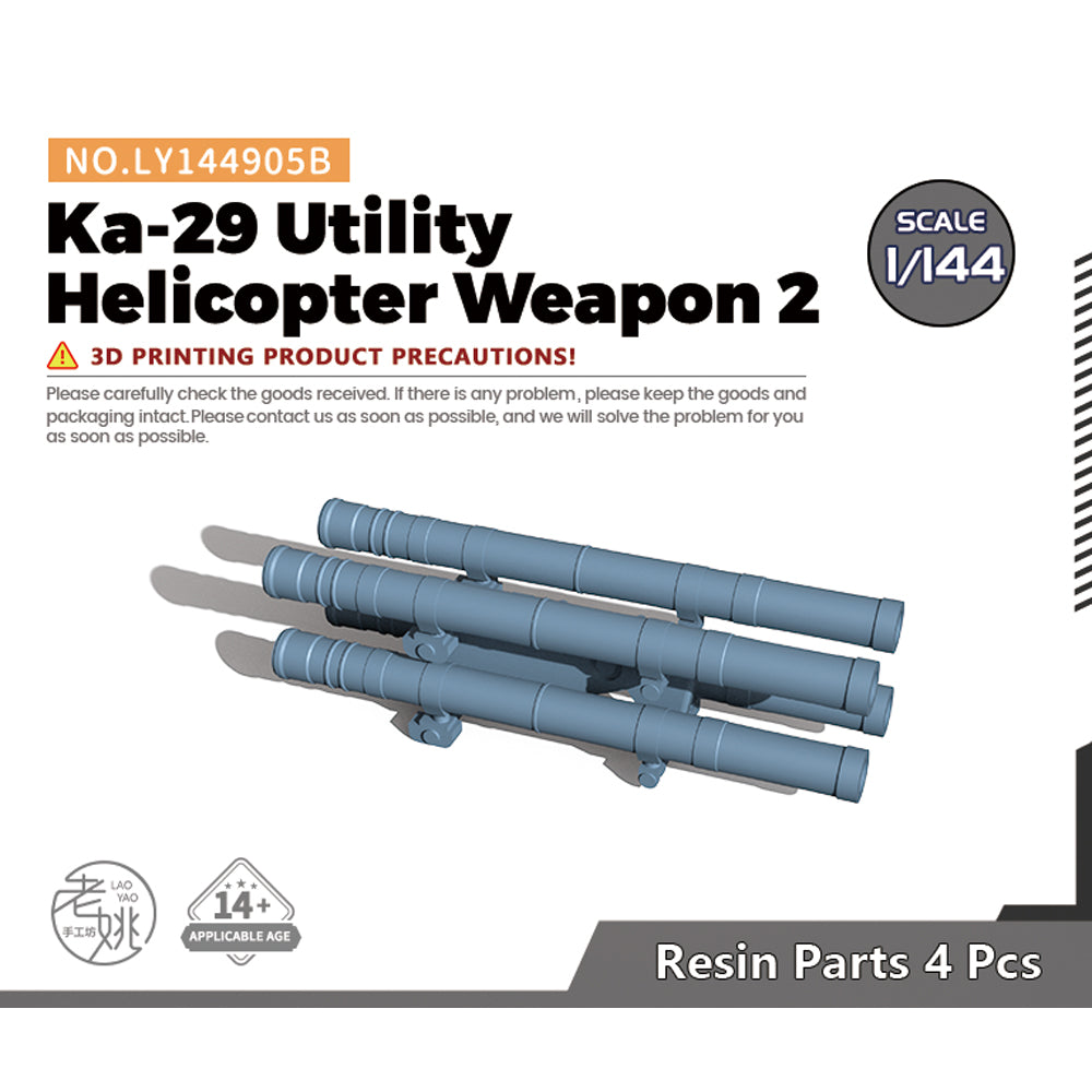 Yao's Studio LY905B Model Upgrades Parts 9M114 Tank Missiles Ka-29 Universal Helicopter Mount Main image
