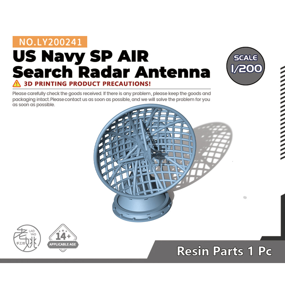 Yao's Studio LY241 1/700(350,200,144) Model Upgrade Parts US Navy SP AIR Search Radar Antenna — scale model kit