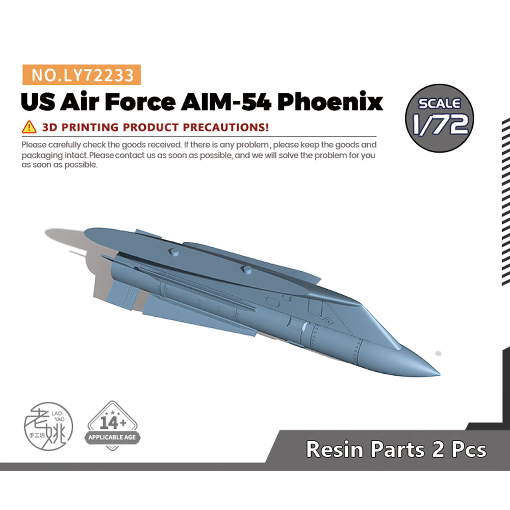 Yao's Studio LY233 1/32(35,48,72,144) Model upgrade Parts US Air Force AIM-54 Phoenix Air-To-Air Missile Main image
