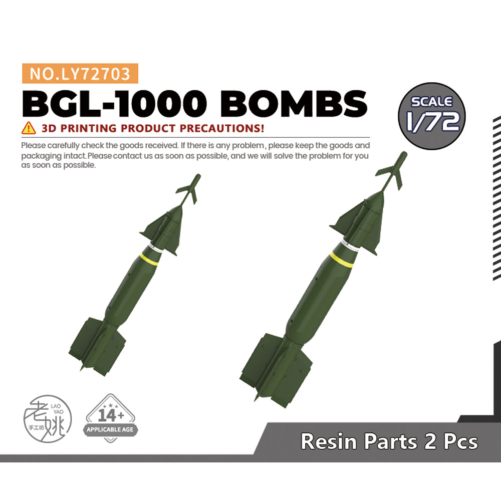 Yao's Studio LY703 Model Upgrade Parts BGL-1000 BOMBS — scale model kit