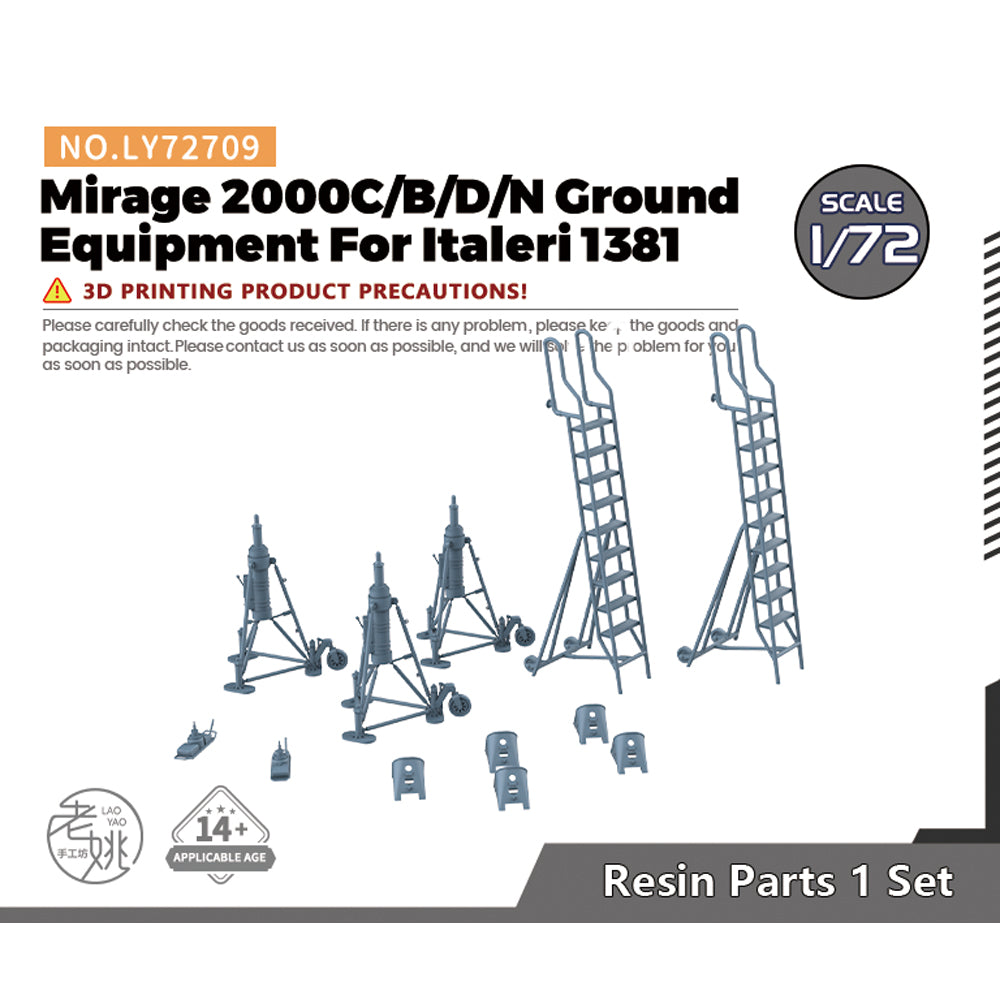 Yao's Studio LY709 Model Upgrade Parts Mirage 2000C/B/D/N Ground Equipment For Italeri 1381 — scale model kit