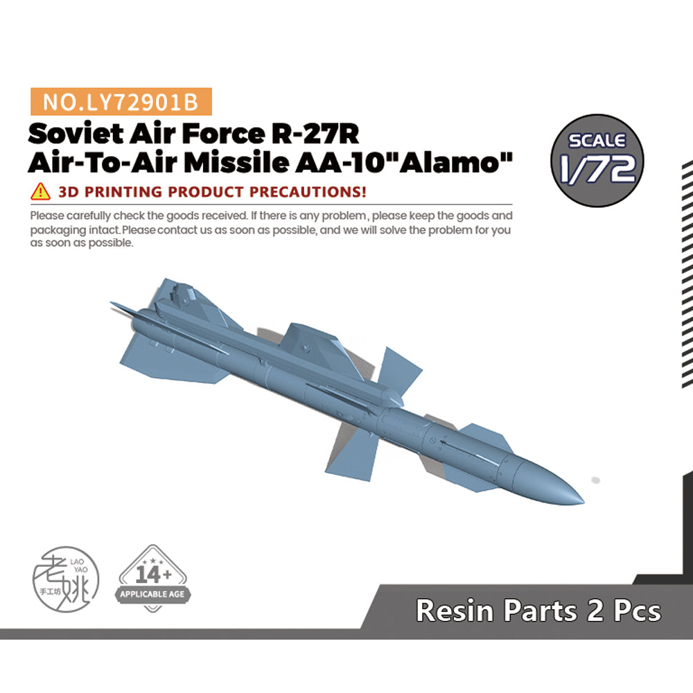 Yao's Studio LY901B Model upgrade Parts Soviet Air Force R-27R Air-To-Air Missile AA-10 Alamo — scale model kit