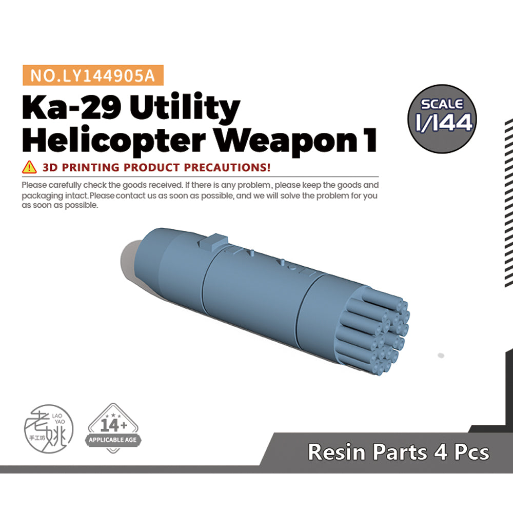 Yao's Studio LY905A Model Upgrades Parts S-8KO Rocket Ka-29/Ka-50 Universal Helicopter Mount — scale model kit