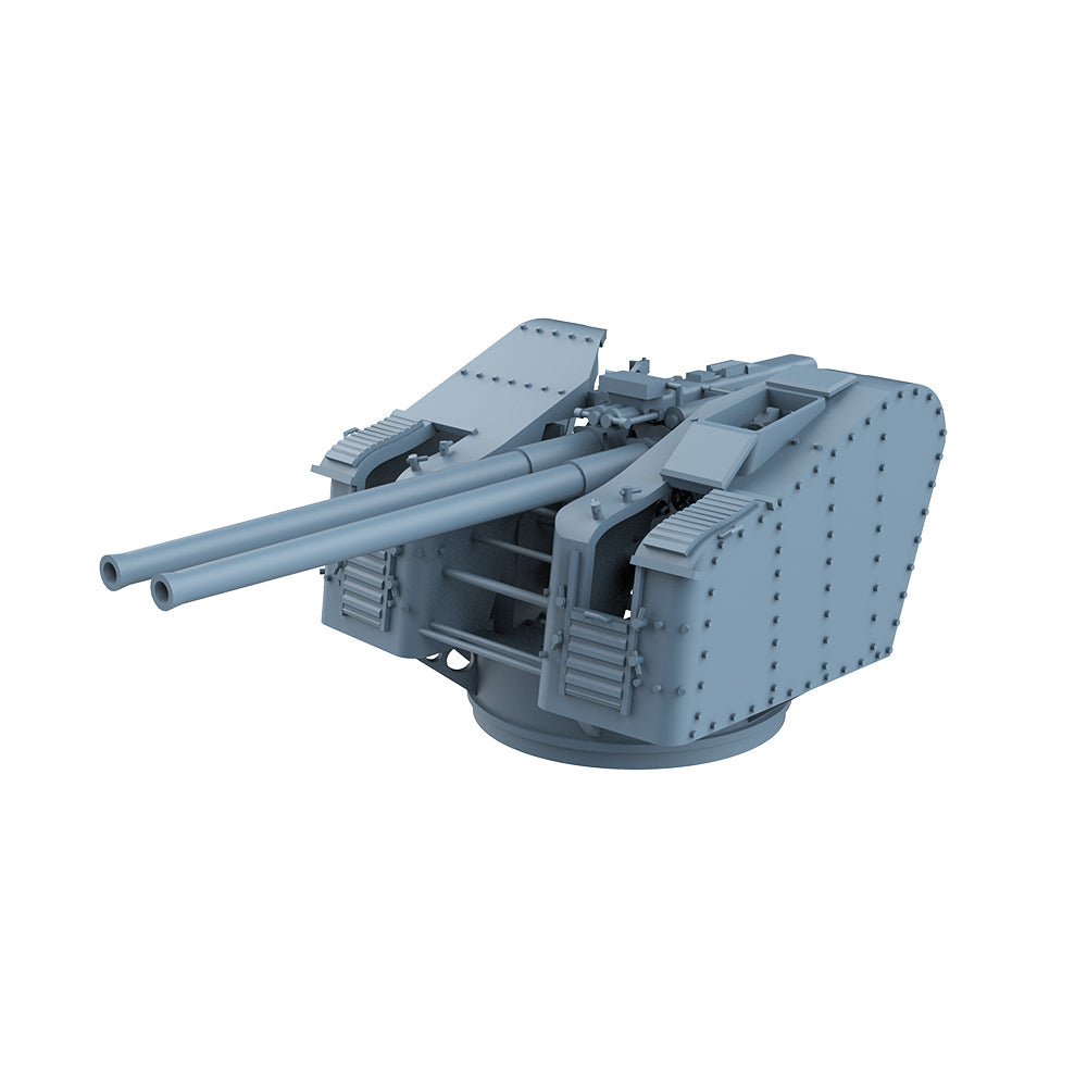 Yao's Studio LYCG604  Model Upgrades Parts JMSDF Type 89 Twin Mounted Anti Aircraft Gun 127mm  4set — detail view 2