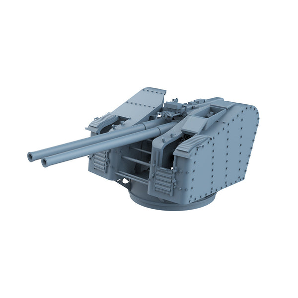 Yao's Studio LYCG604  Model Upgrades Parts JMSDF Type 89 Twin Mounted Anti Aircraft Gun 127mm  4set