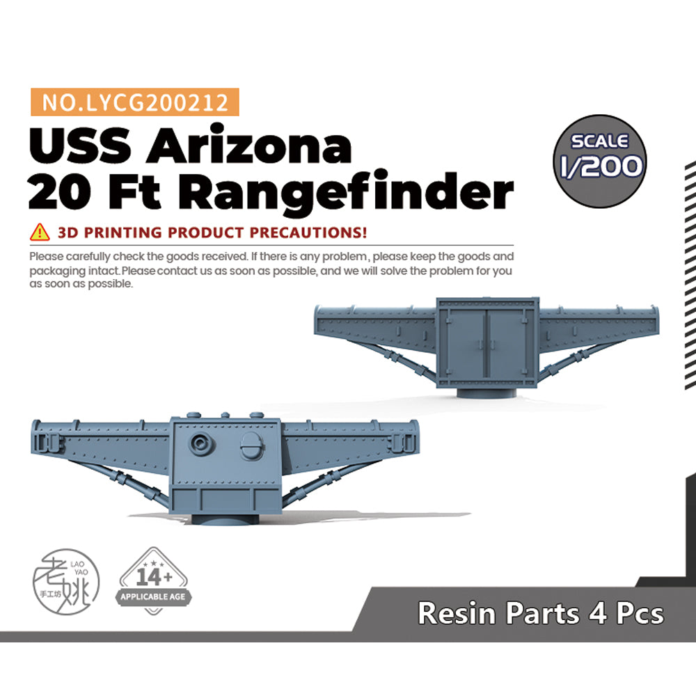 Yao's Studio LYCG212 1/700(350,200,144) Model Upgrades Parts USS Arizona 20 Ft Rangefinder — scale model kit