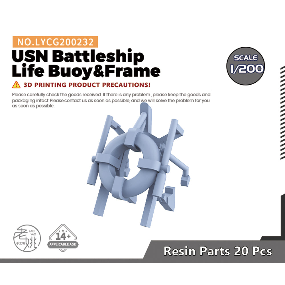 Yao's Studio LYCG232 Model Upgrade Parts USN Battleship Life Buoy&Frame Main image