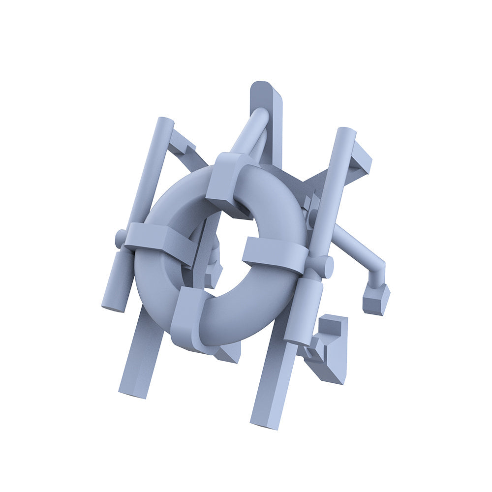Yao's Studio LYCG232 Model Upgrade Parts USN Battleship Life Buoy&Frame Secondary image