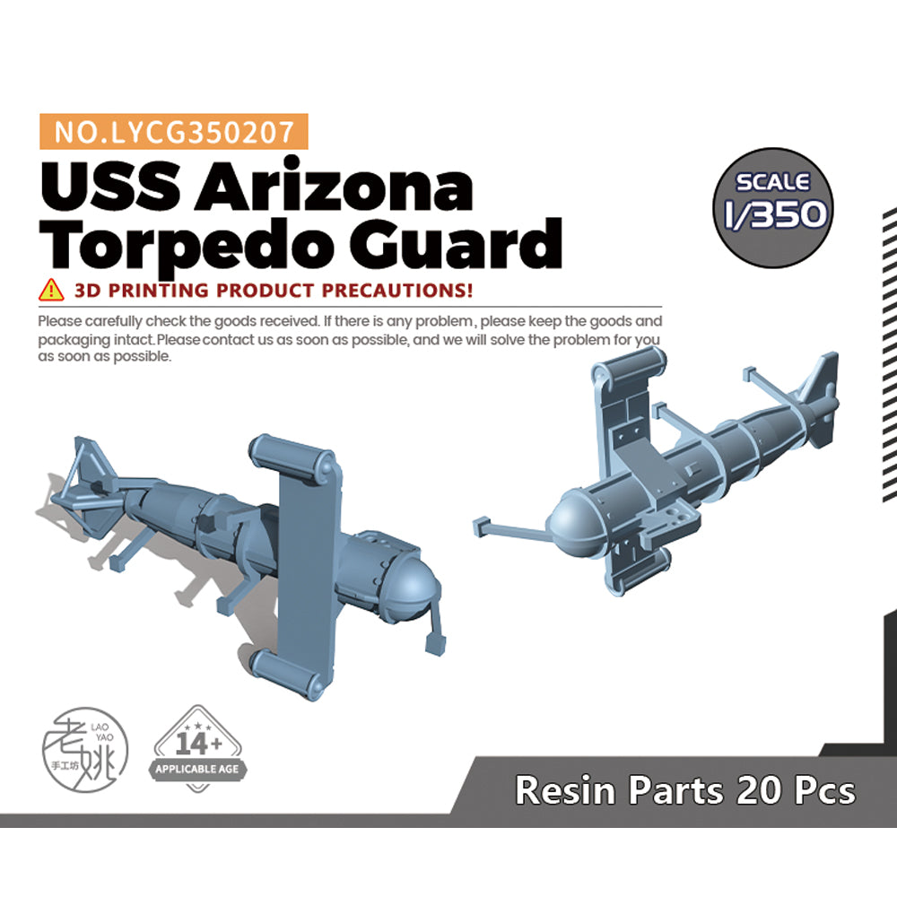 Yao's Studio LYCG207 Model Upgrades Parts USS Arizona Torpedo Guard Main image