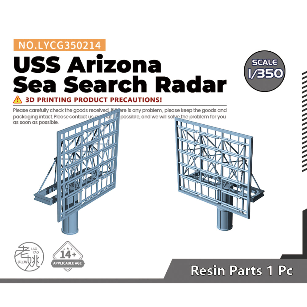 Yao's Studio LYCG214 Model Upgrades Parts USS Arizona Sea Search Radar — scale model kit
