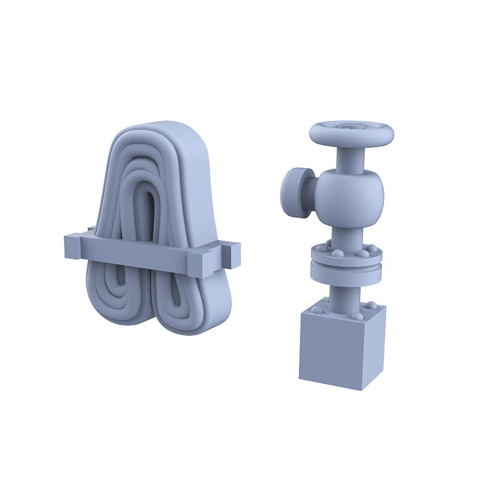 Yao's Studio LYCG233 Model Upgrade Parts USN Battleship Fire Hose&Valve — detail view 2