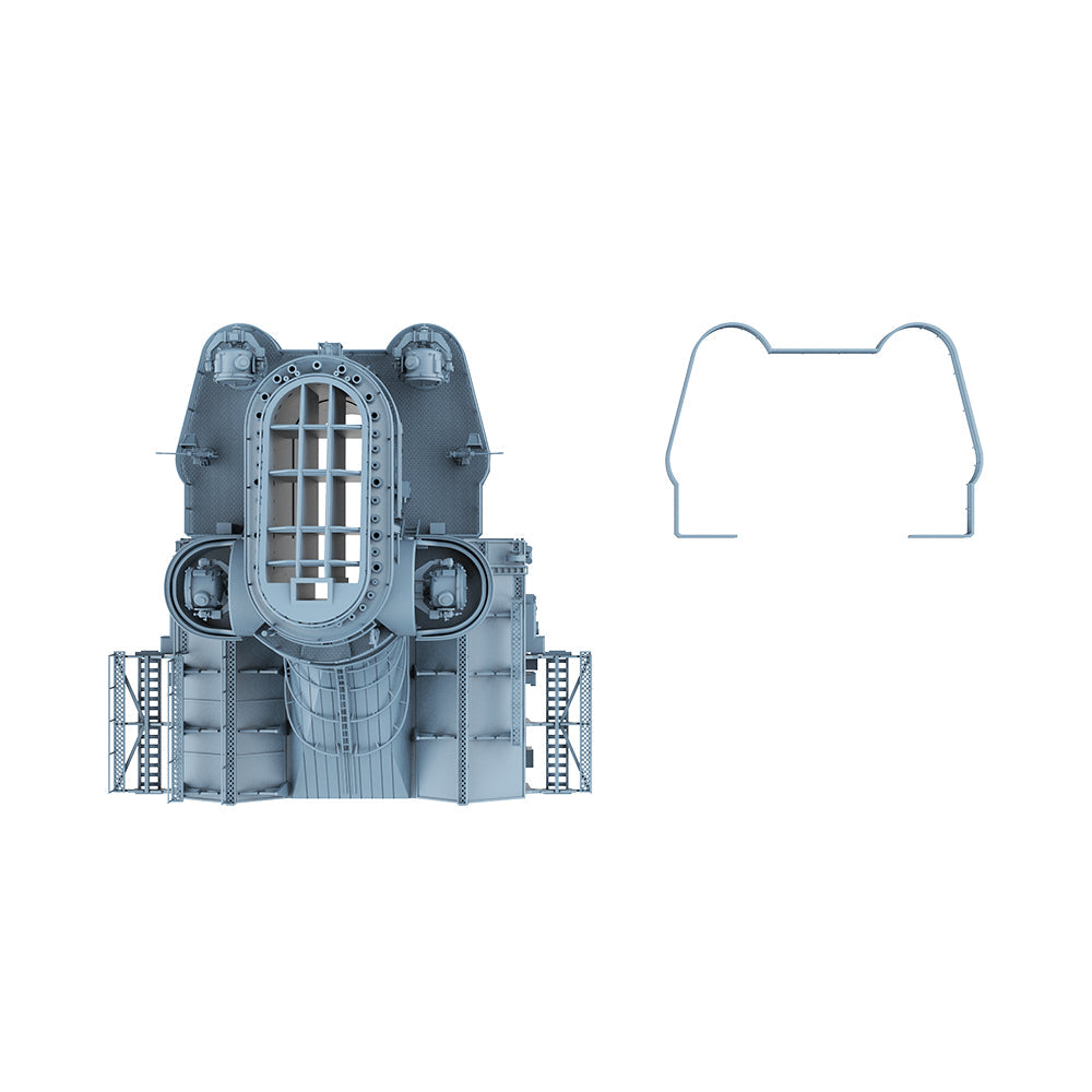 Yao's Studio LYCG335 Model Upgrade Parts Bismarck Battleship Chimney And Hangar Secondary image