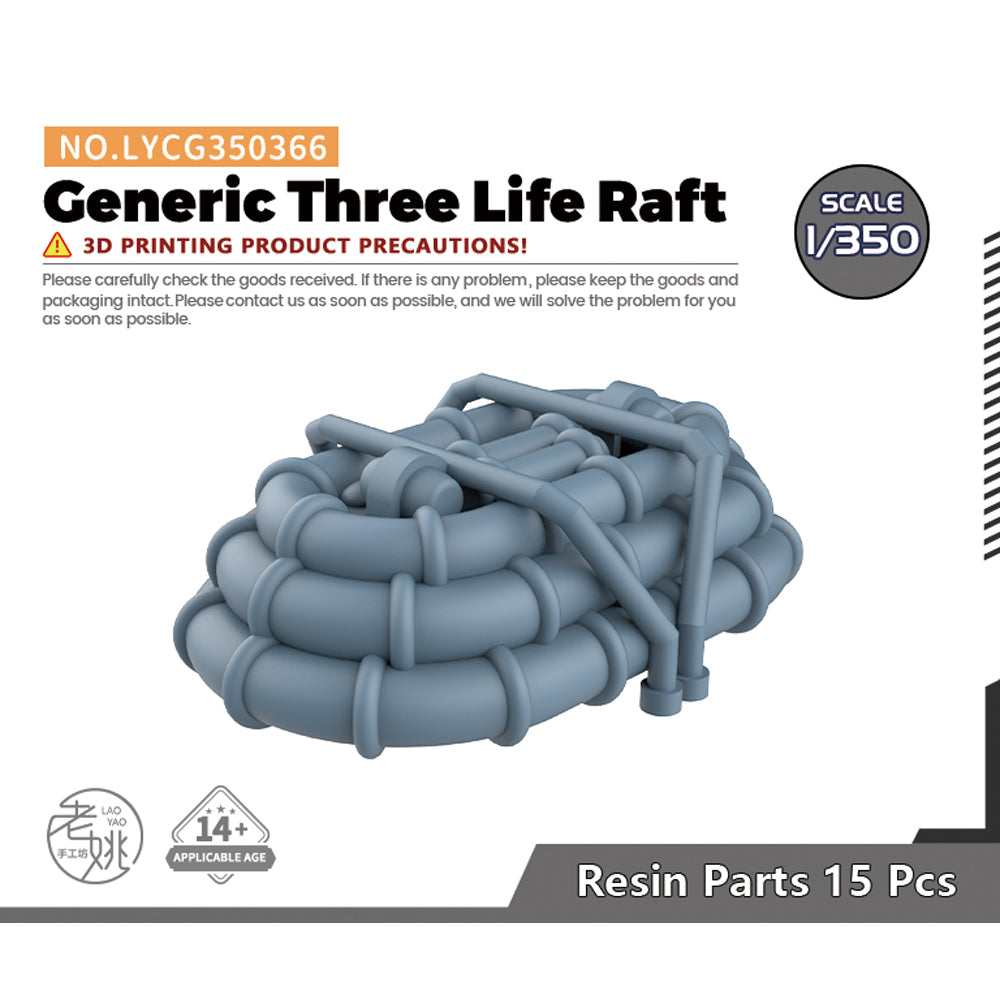 Yao's Studio LYCG366 Model Upgrades Parts Generic Three Life Raft Main image