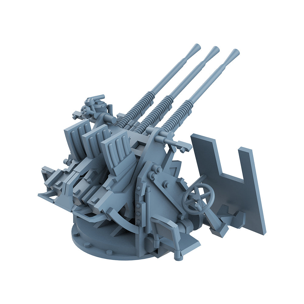 Yao's Studio LYCG605 Model Upgrade Parts Japanese Navy Triple Anti-Aircraft Guns With Shields — detail view 2
