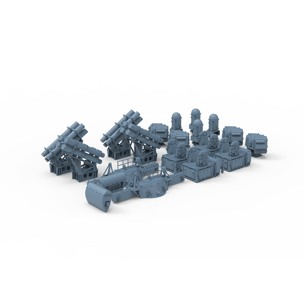 Yao's Studio LYCG700300 1/700  Upgrading Accessories Pack for Naval Ship Radar and Missile Launchers 1set Main image