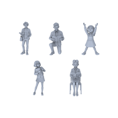 Yao's Studio LYTR127  Campus Character Miniature Set Student & Teacher Figurines for Sand Table Scenes 1set 3D Printed Resin Model Kit by SSMODEL