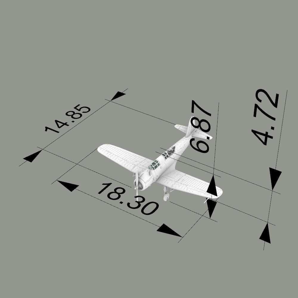LYR261 Military Model France Vought V-156F Dive Bomber
