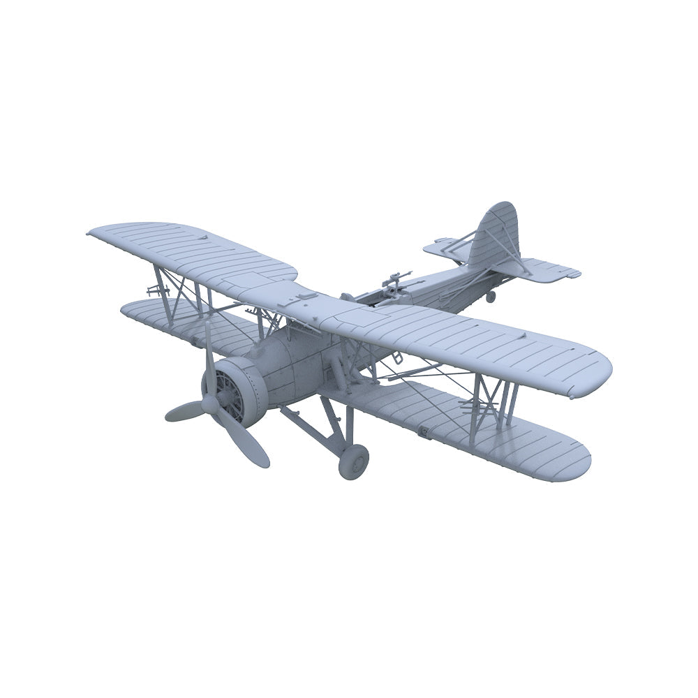 Yao's Studio LYR007 Fighter Aircraft Military Model Kit British Swordfish Walrus Amphibious Aircraft — detail view 2