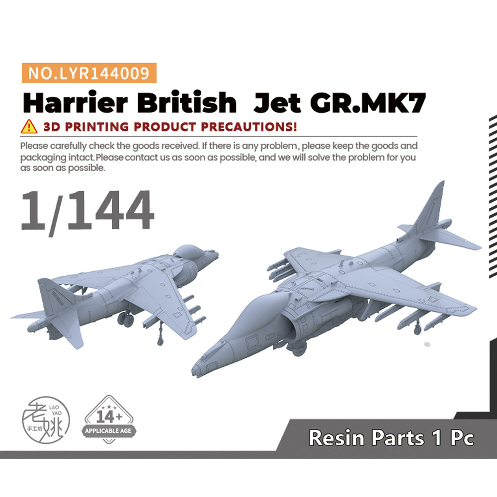 Yao's Studio LYR009 Fighter Aircraft Military Model Kit British Harrier Jet GR.MK7 Main image