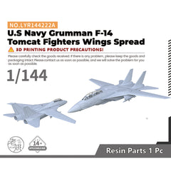 Yao's Studio LYR222A Fighter Aircraft Military Model Kit US Navy Grumman F-14 Tomcat