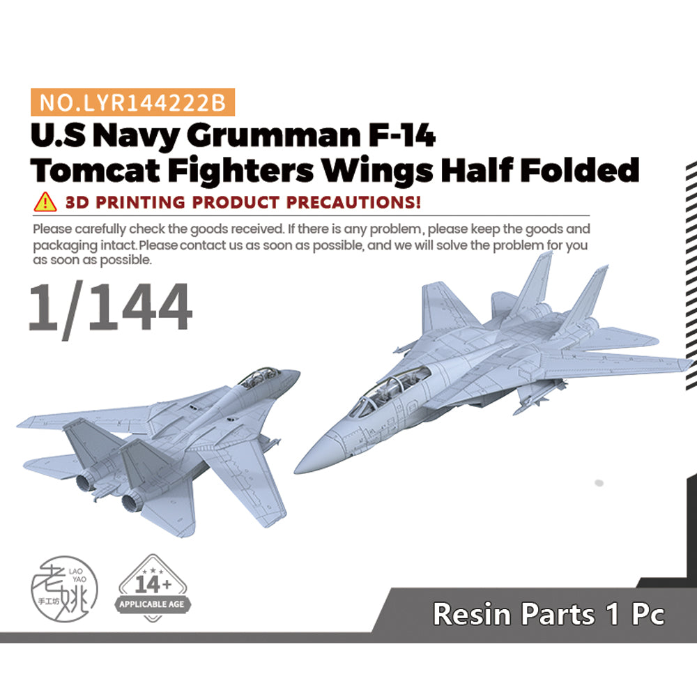 Yao's Studio LYR222B Fighter Aircraft Military Model Kit US Navy Grumman F-14 Tomcat Main image
