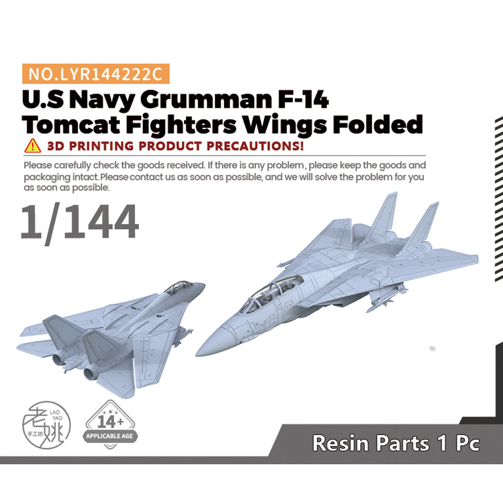 Yao's Studio LYR222C Fighter Aircraft Military Model Kit US Navy Grumman F-14 Tomcat Main image