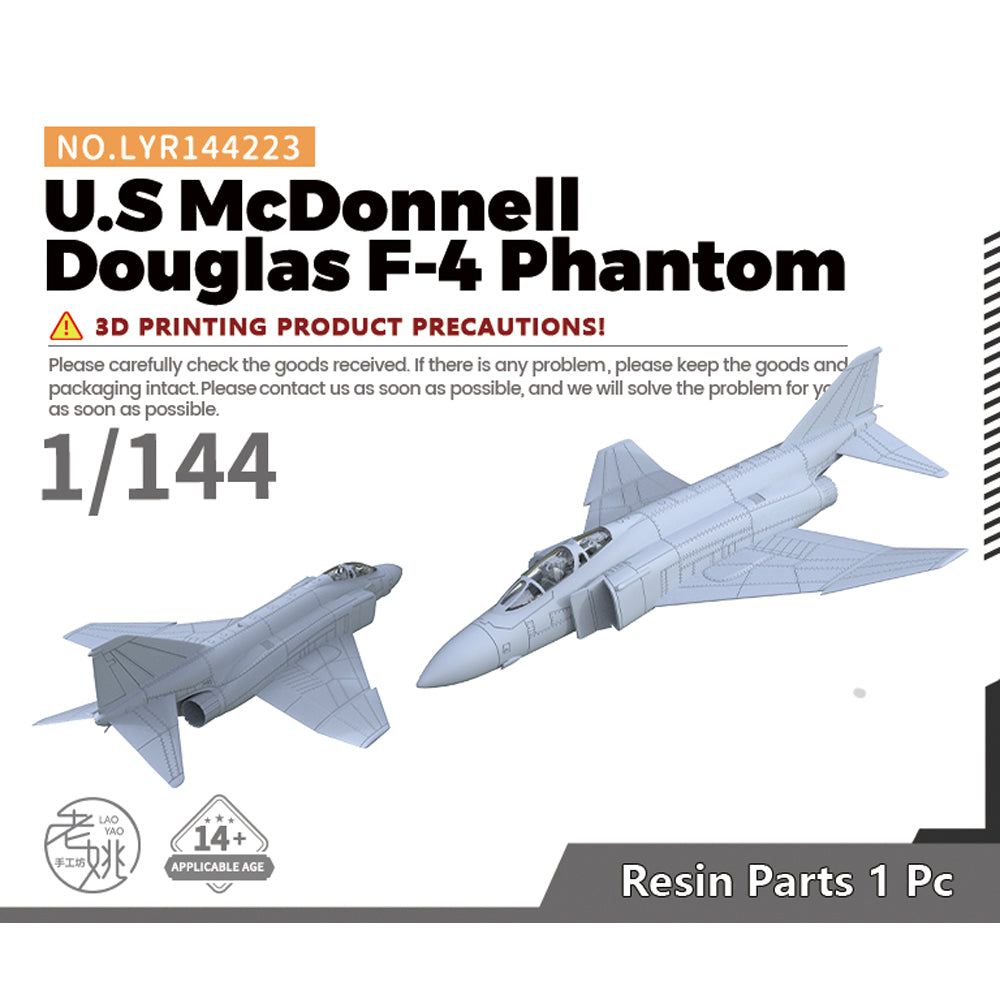 Yao's Studio LYR223 Fighter Aircraft Military Model Kit US McDonnell Douglas F-4 Phantom — scale model kit