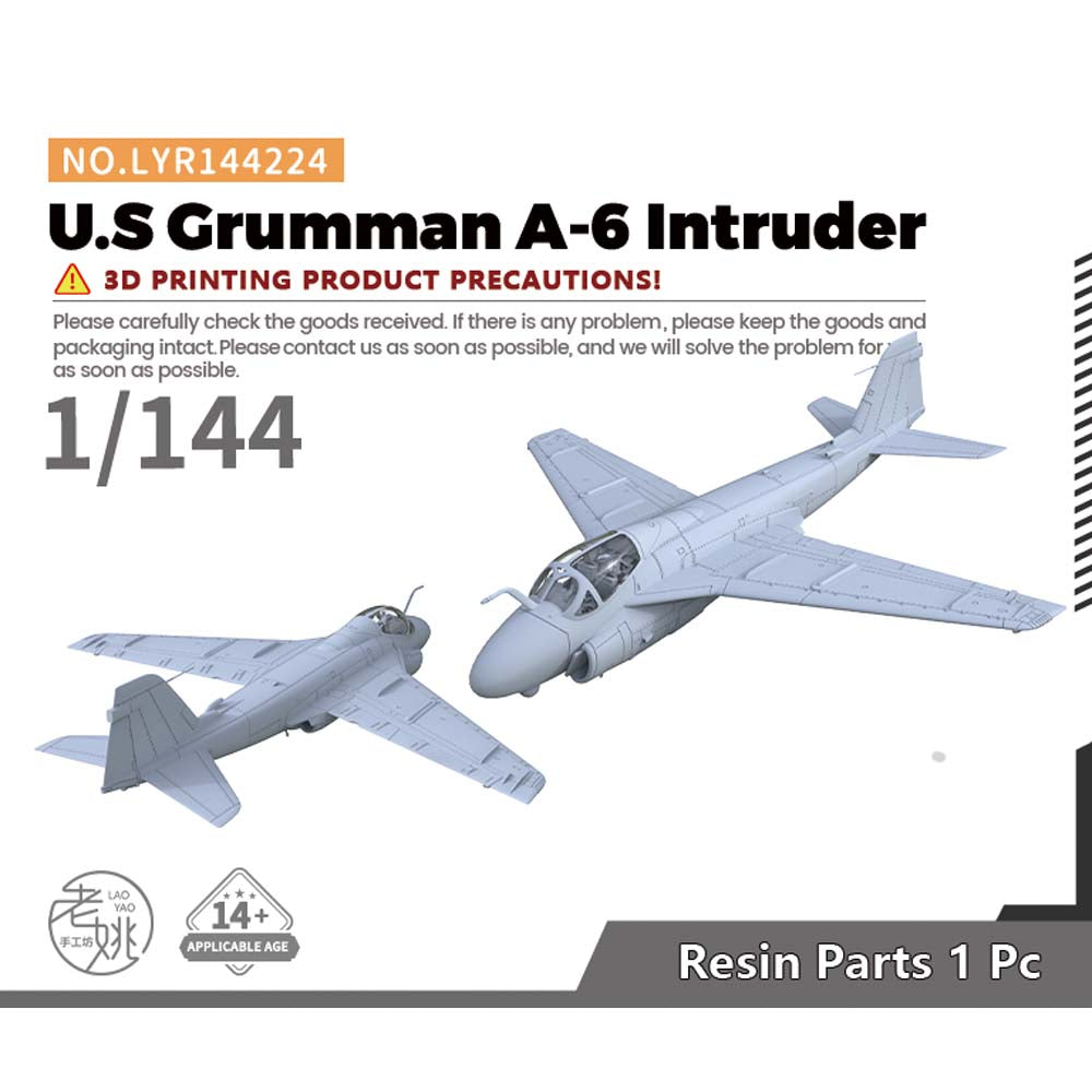 Yao's Studio LYR224 Fighter Aircraft Military Model Kit US Grumman A-6 Intruder — scale model kit