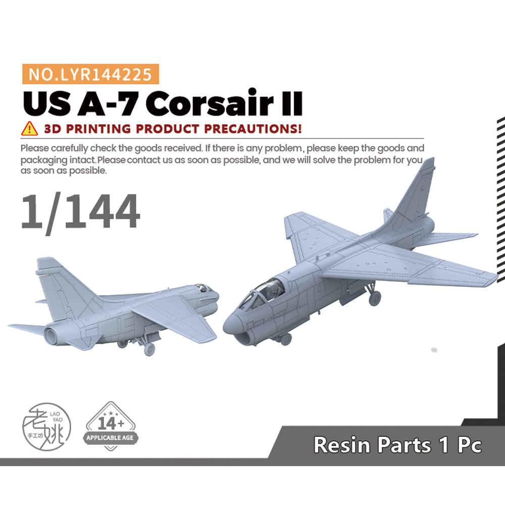 Yao's Studio LYR225 Fighter Aircraft Military Model Kit US A-7 Corsair II — scale model kit