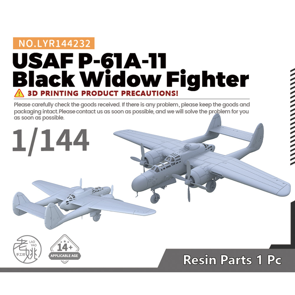 Yao's Studio LYR232 Fighter Aircraft Military Model Kit US P-61A-11 Black Widow Fighter