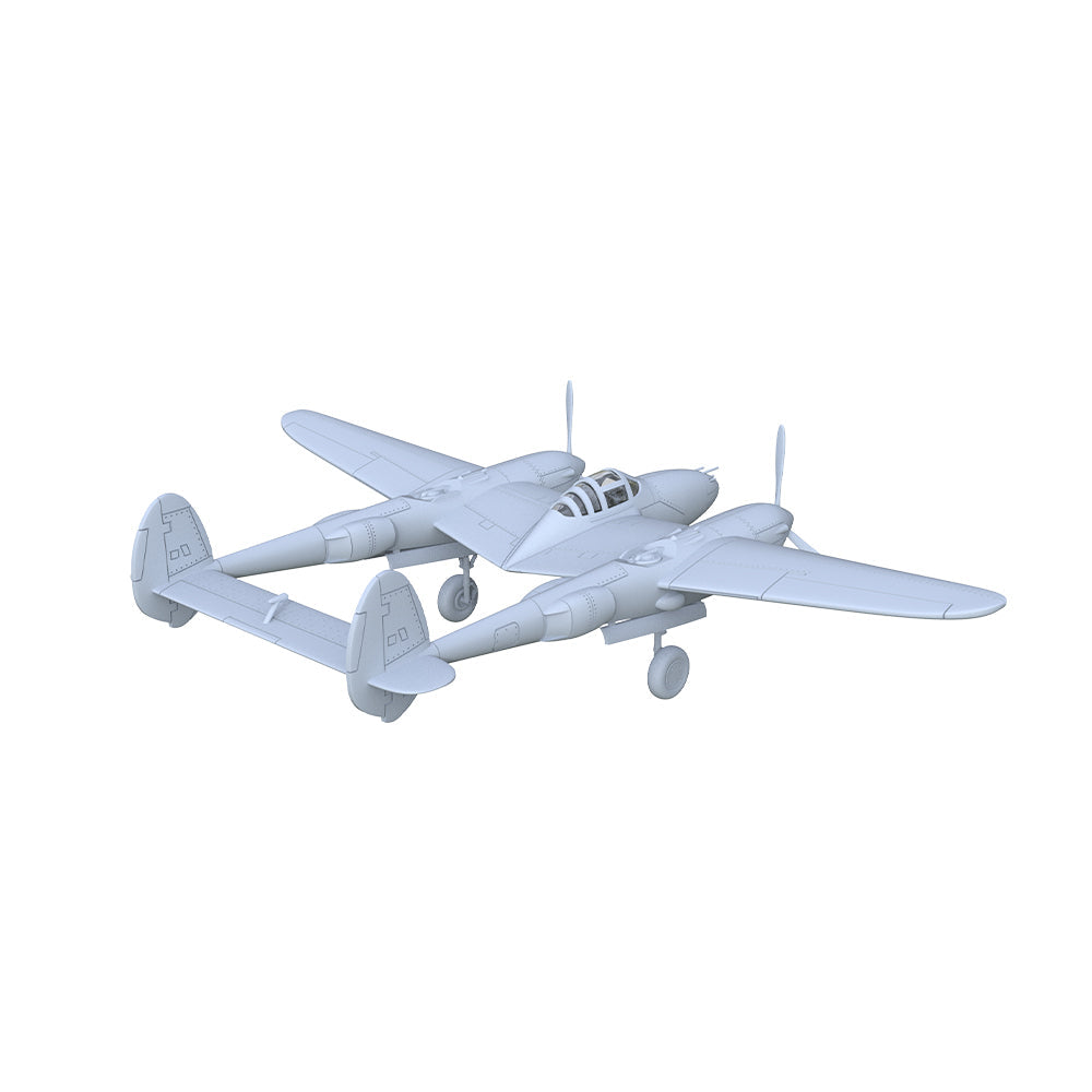Yao's Studio LYR235 Fighter Aircraft Military Model Kit US P-38E Lightning Fighter — detail view 4