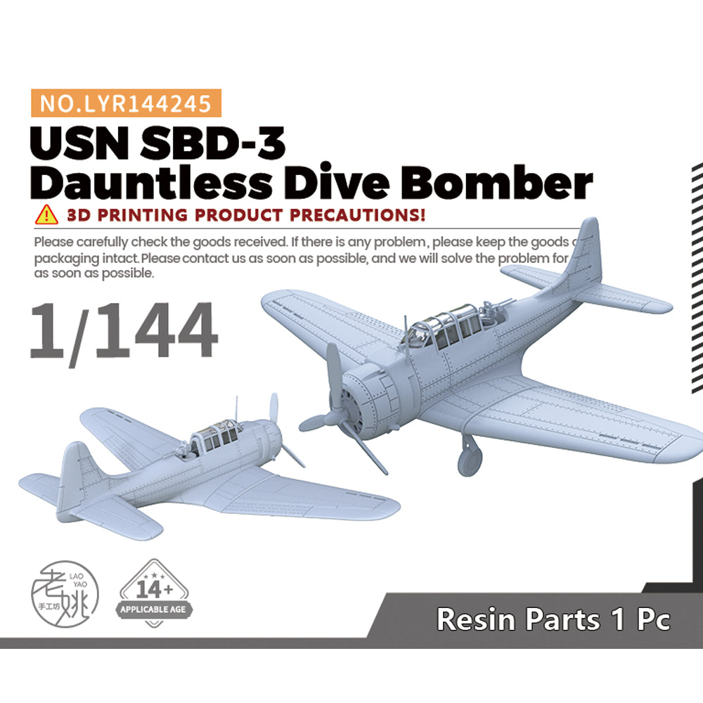 Yao's Studio LYR245 Military Model Kit USN SBD-3 Dauntless Dive Bomber Main image