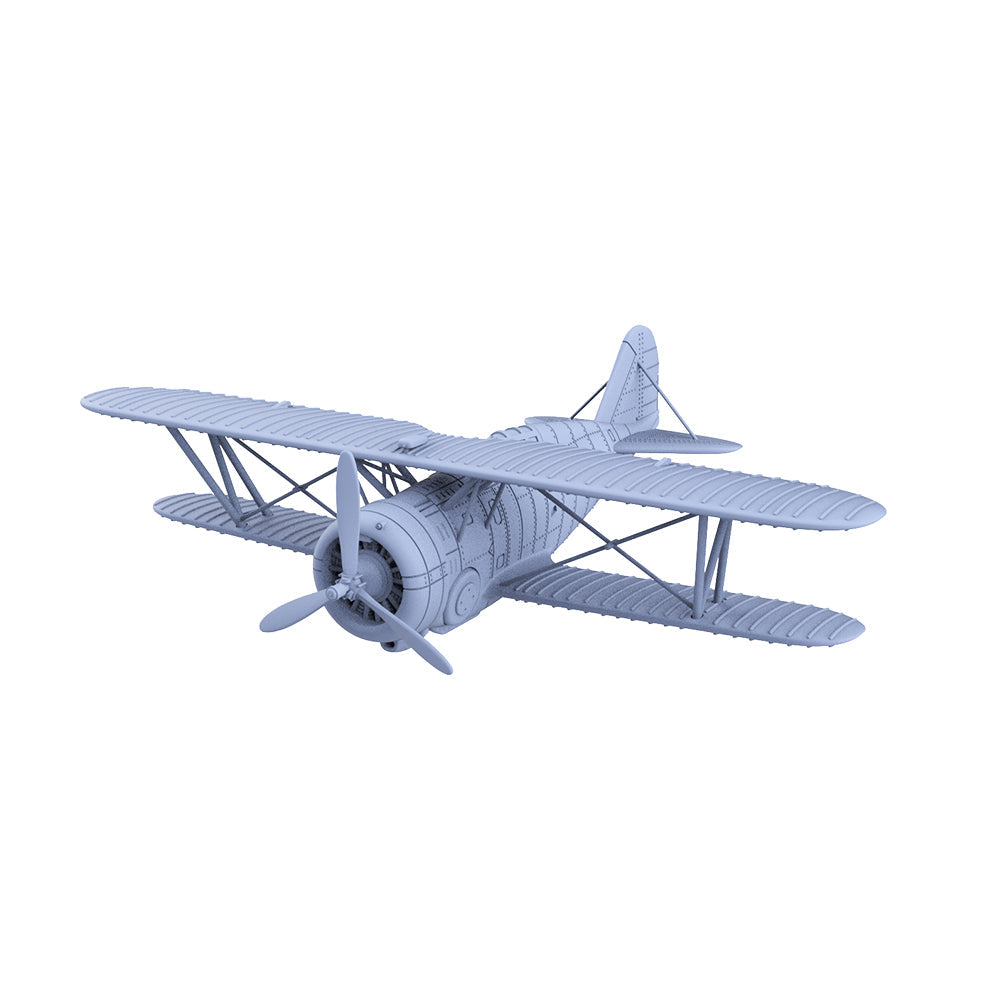 Yao's Studio LYR255 Military Model Kit USN F3F-2 Biplane Fighter — detail view 2