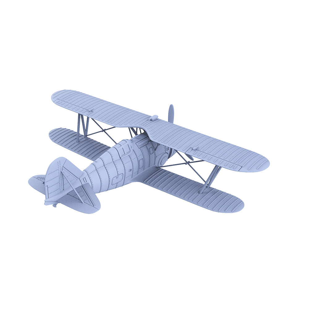 Yao's Studio LYR255 Military Model Kit USN F3F-2 Biplane Fighter — detail view 3