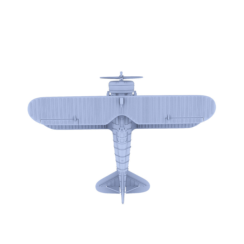 Yao's Studio LYR255 Military Model Kit USN F3F-2 Biplane Fighter — detail view 4