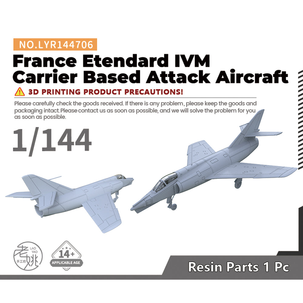 Yao's Studio LYR706 Fighter Aircraft Military Model Kit France Etendard IVM Carrier Based Attack Aircraft Main image