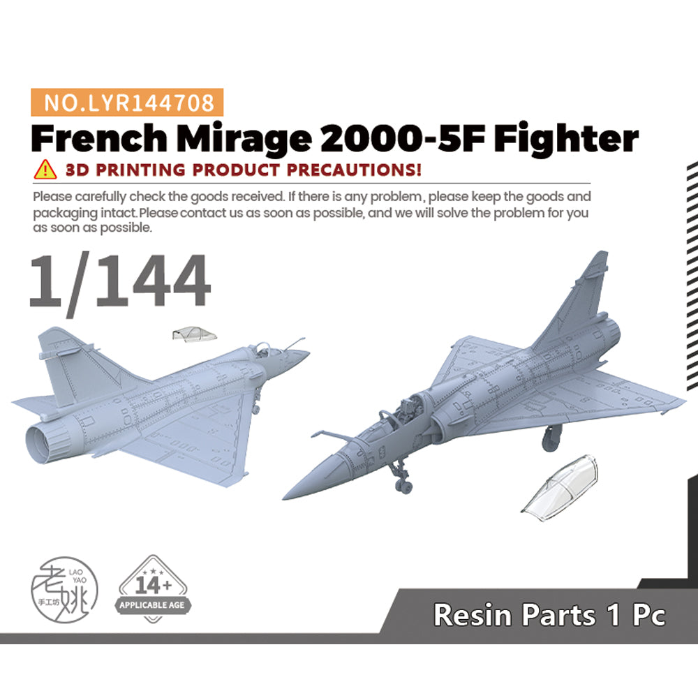 Yao's Studio LYR708 Fighter Aircraft Military Model Kit French Mirage 2000-5F Fighter Main image