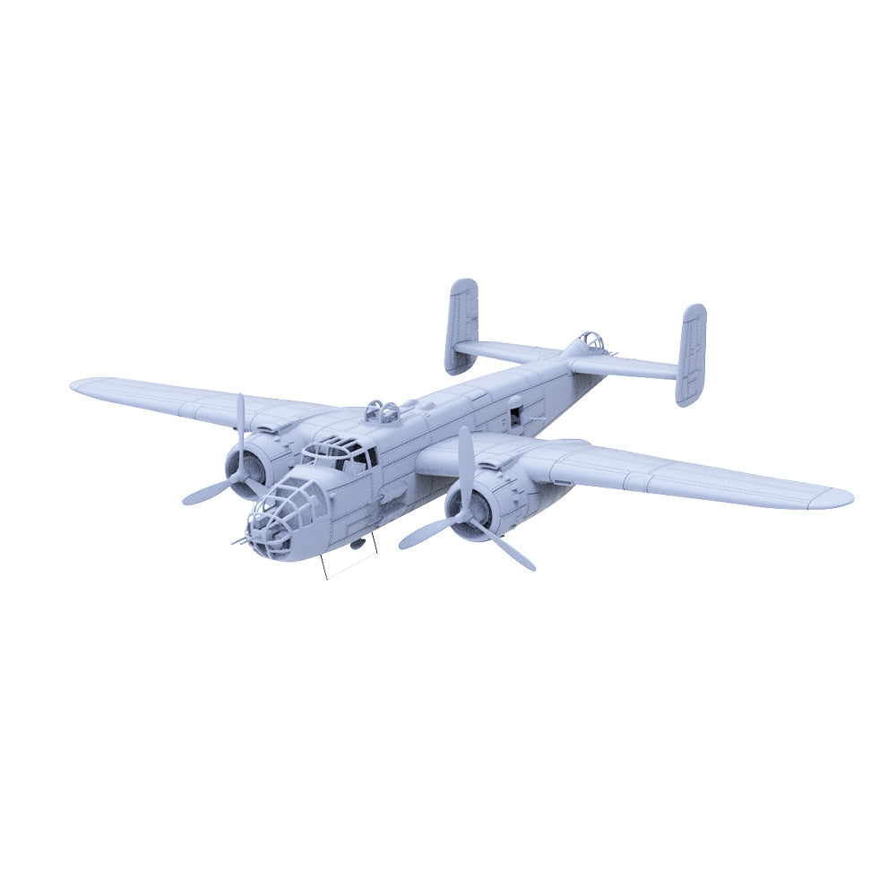Yao's Studio 221A Military Model Kit U.S Navy B-25J-1 Mitchell Bomber Touch Down Secondary image