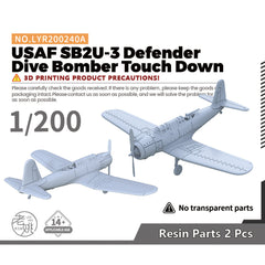 Yao's Studio LYR240A Military Model Kit USAF SB2U-3 Defender Dive Bomber Touch Down